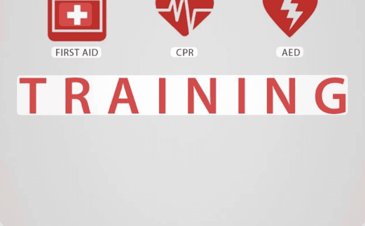 First Aid, CPR, and AED Training graphic