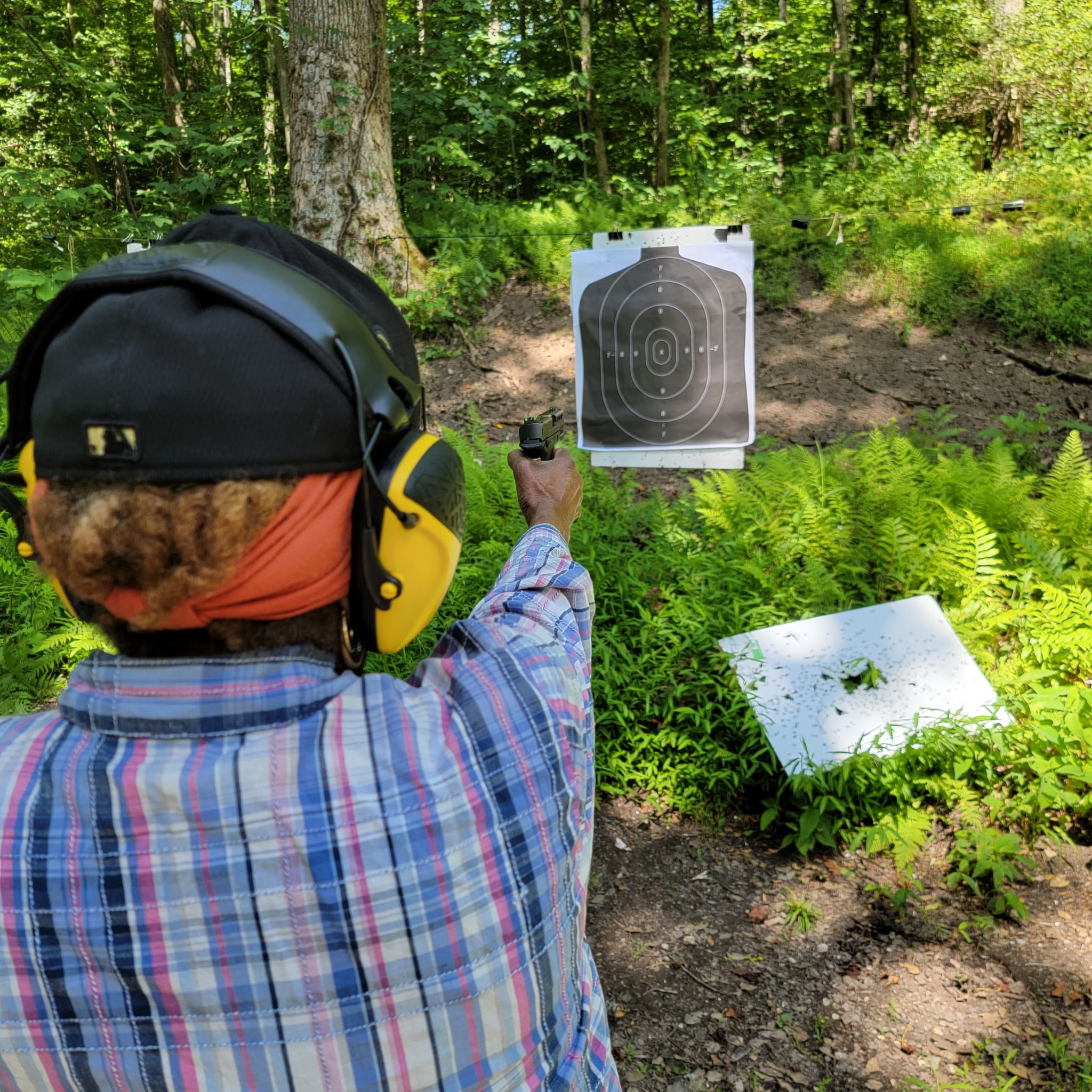 Student completing an individual live-fire qualification exercise